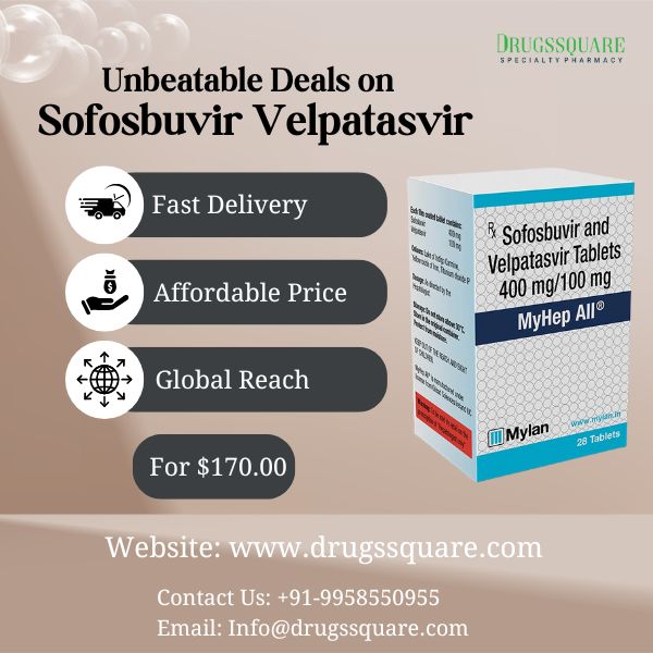 Unbeatable Deals on sofosbuvir velpatasvir at Drugssquare Pharmacy รูปที่ 1