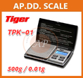 เครื่องชั่งดิจิตอล เครื่องชั่งพกพา เครื่องชั่งแบบพกพา Pocket Scale 500g ความละเอียด 0.01g ยี่ห้อ Tiger รุ่น TPK-01 500g/0.01g