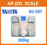 ตาชั่งน้ำหนักคน200kg เครื่องชั่งบุคคลดิจิตอล200กิโลกรัม เครื่องชั่งน้ำหนักคนดิจิตอล200กิโล เครื่องชั่งน้ำหนักระบบดิจิตอล200kg เครื่องชั่งน้ำหนักคน200kg ค่าละเอียด0.1kg พร้อมวิเคราะห์ไขมัน Body Fat Monitor ยี่ห้อ TANITA รุ่น BC-587