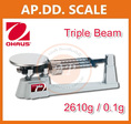 เครื่องชั่งแมคคานิกส์ Triple Beam ยี่ห้อ OHAUS รุ่น 750 Series พิกัด 2610 กรัม ค่าละเอียด ขีดละ 0.1 กรัม