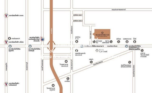  DSL-412 ต้องการขาย คอนโด มาเอสโตร 03 รัชดา - พระราม 9 29 sq.m.    ทำเลศักยภาพ รูปที่ 1