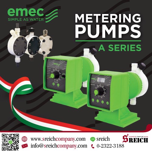 Chemical dosing pump ปั๊มสูบจ่ายเคมี แบรนด์ EMEC  รูปที่ 1