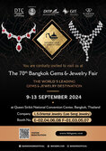 เชิญทุกท่านชมงานแสดงเพชร Bangkok Gems & Jewelry Fair ครั้งที่ 70 ณ ศูนย์ประชุมแห่งชาติสิริกิติ์ 9-13 กย 67 นี้