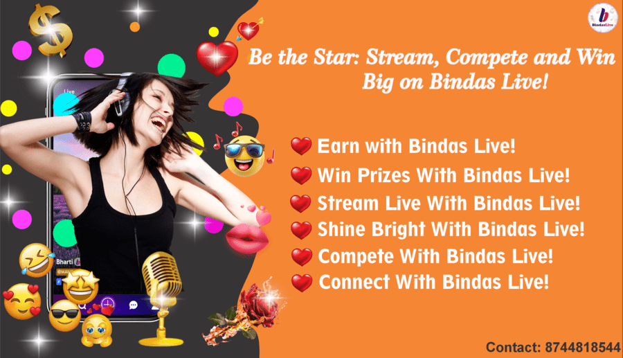 Bindas Live: Your Platform for Live Streaming, PK Battles, High-Quality Chats, and Big Wins! รูปที่ 1