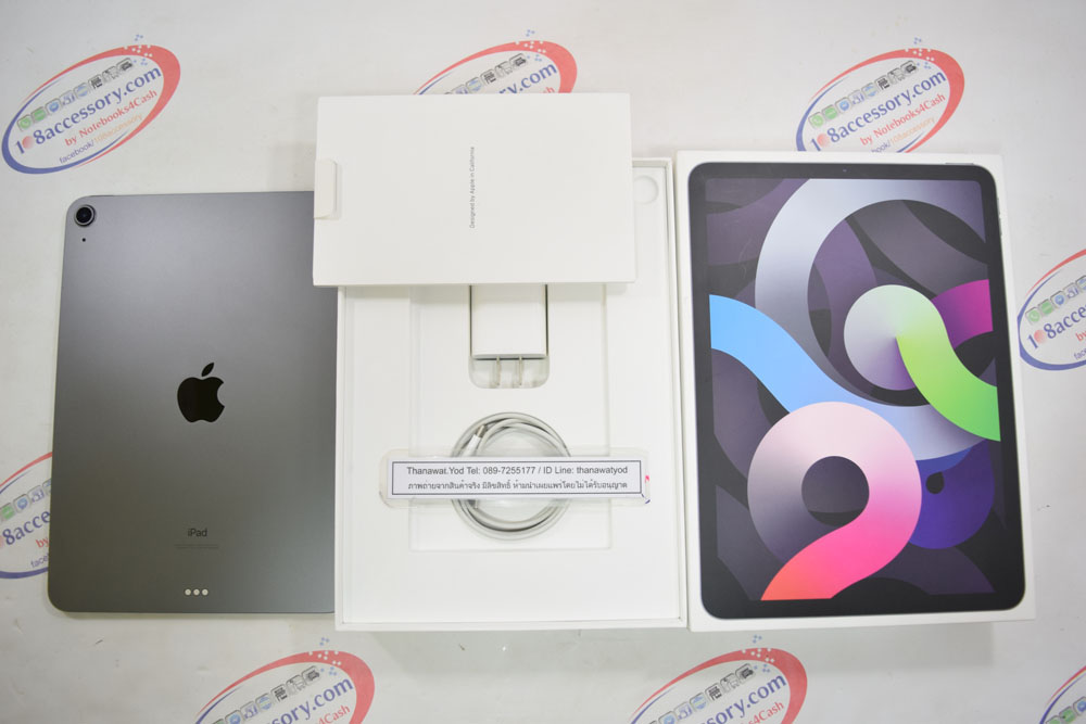 ขายด่วน iPad Air 4 64GB Wifi Space Gray ไร้รอย ครบกล่อง ศูนย์ไทย ไม่รีเฟอร์ แบตดี รูปที่ 4