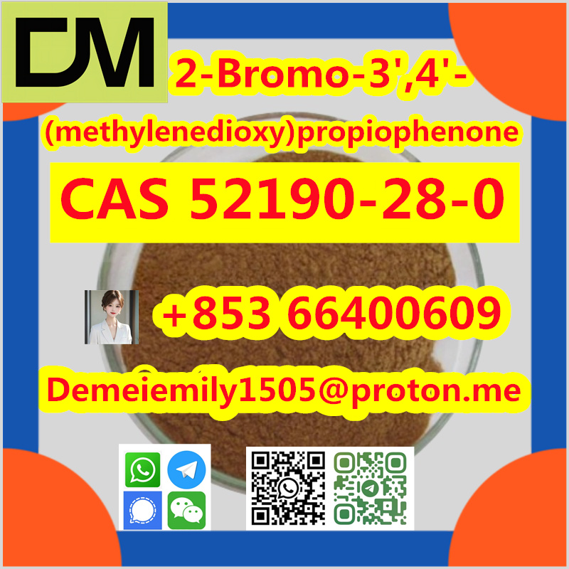 CAS 52190-28-0 2-Bromo-3',4'-(methylenedioxy)propiophenone China factory sales low price high purity good quality hot selling safe delivery fast deliverty รูปที่ 1