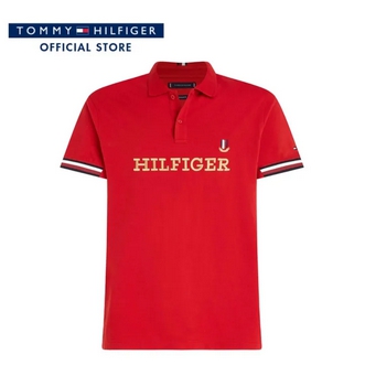 Tommy Hilfiger เสื้อโปโลผู้ชาย รุ่น MW0MW31564 XMP - สีแดง รูปที่ 1