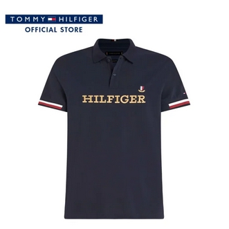 Tommy Hilfiger เสื้อโปโลผู้ชาย รุ่น MW0MW31564 DW5 - สีกรมท่า รูปที่ 1