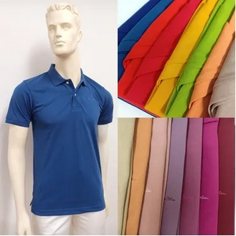 Alain Delon Polo เสื้อโปโล สีพื้น ผู้ชาย ไม่มีกระเป๋า รุ่น SSK014-1 ( มี 14 สี ) รูปที่ 1