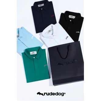 Rudedog By Hashtag เสื้อโปโล (ปรับไซส์ใหญ่ขึ้น) ทรงผู้ชาย รุ่น FISHBONE สินค้าลิขสิทธิ์แท้ รูปที่ 1