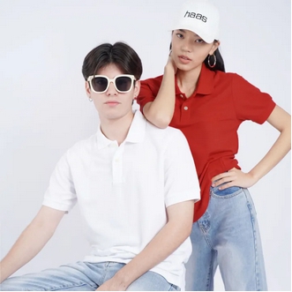 haas เสื้อโปโล unisex ผู้ชาย ผู้หญิง รุ่น Basic 