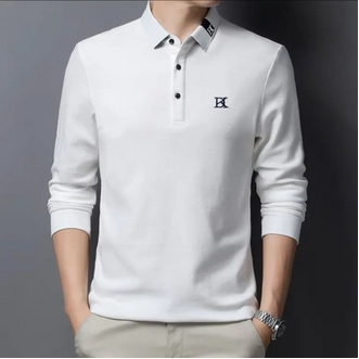 เสื้อยืดคอปกแขนยาว ผ้าค๊อตตอนแท้100% รูปที่ 3