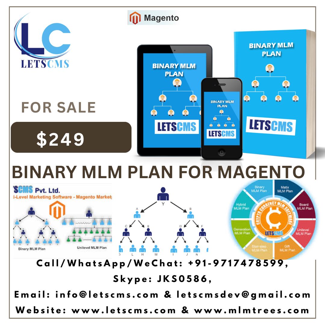 Binary for WooCommerce: MLM Website In Magento | Binary MLM Affiliate Management Plugins for Cheapest Price USA รูปที่ 1