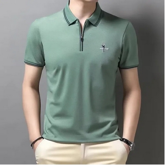 เสื้อโปโลสีพื้น เสื้อโปโล สำหรับผู้ชาย รูปที่ 5