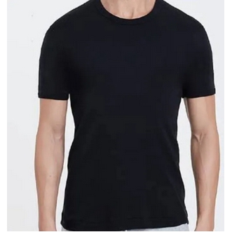เสื้อสีดำเเขนสั้น คอกลม สำหรับผู้ชาย  รหัส 100017 รูปที่ 4