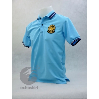 💥Sale ลดหนักมาก💥 เสื้อโปโล ปกครอง ปค. สีฟ้า (ชาย/หญิง) By Echoplus ผ้าเกรดแบรนด์เนม นุ่มลื่นใส่สบาย ระบายอากาศดีเยี่ยม รูปที่ 5