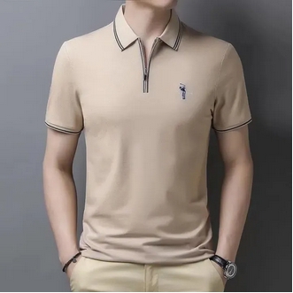 เสื้อโปโลสีพื้น เสื้อโปโล สำหรับผู้ชาย รูปที่ 3