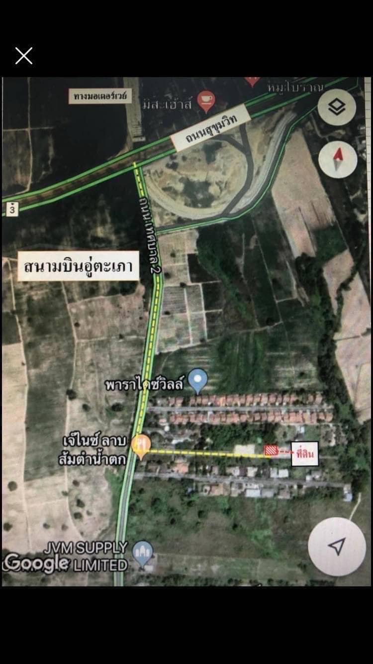 ขายที่ดินเปล่าทำเลดีใกล้ทางขึ้น-ลง มอเตอร์เวย์ บ้านฉาง ระยอง พื้นที่ 1 งาน รูปที่ 3