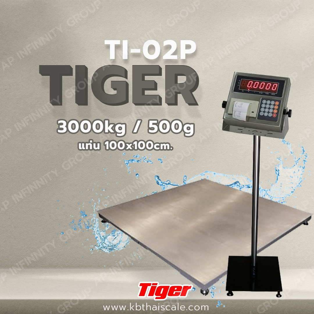 เครื่องชั่งมีปริ้นท์ในตัว เครื่องชั่งพร้อมพิมพ์ 3000kg ละเอียด500g TI-02P-1010-3TS รูปที่ 1