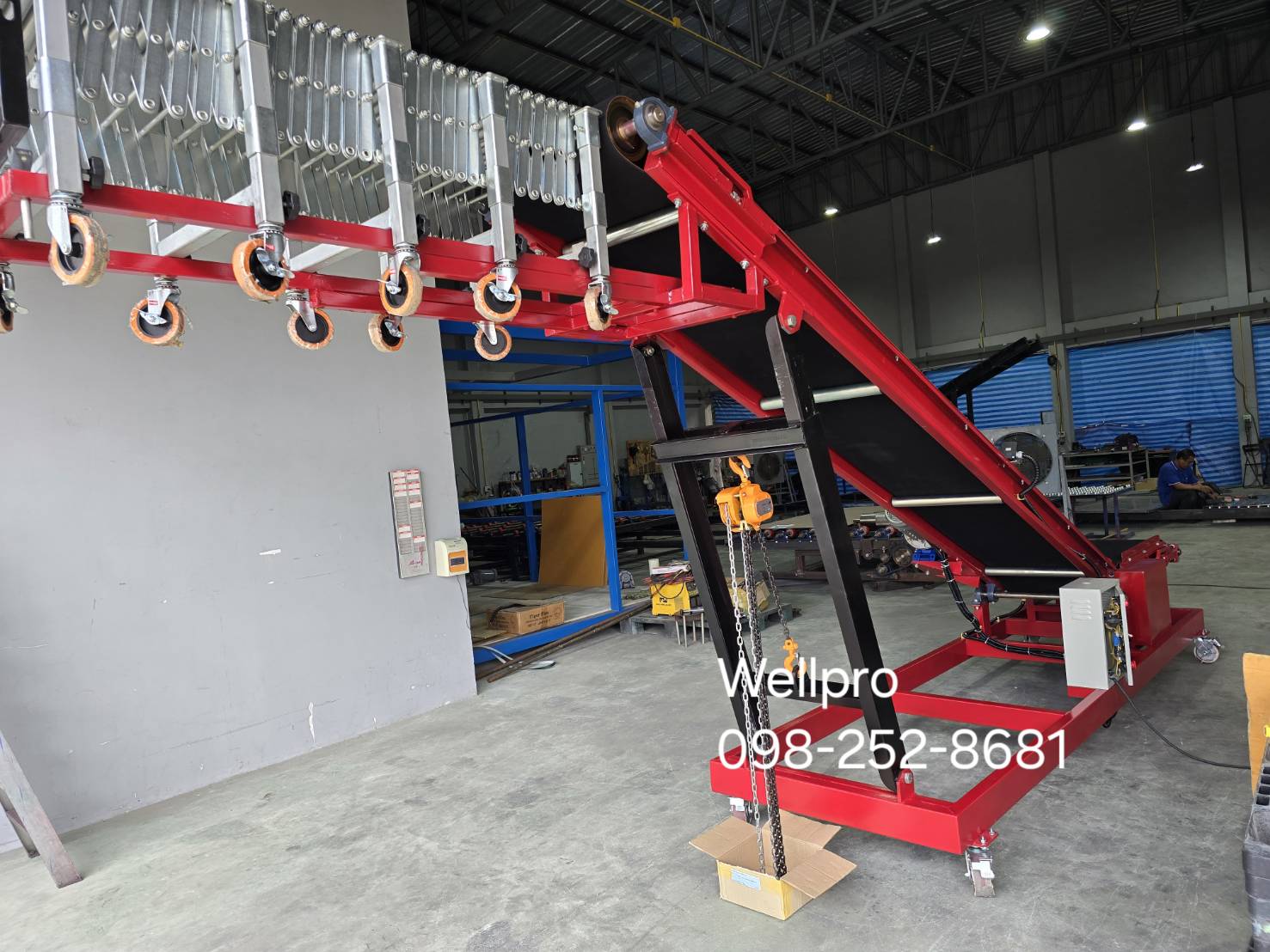 คอนเวเยอร์ลำเลียงกล่อง 40 kg.  ขึ้นตู้คอนเทนเนอร์  รูปที่ 3