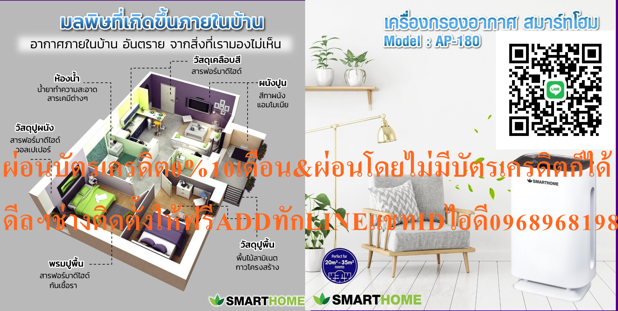SMARTHOMEเครื่องกรองอากาศAP180เครื่องกรองอากาศAP180UVสินค้าใหม่ๆต้องสั่งเบิกจากศูนย์แท้ๆ100%PREORDERฟรีSOUNDBARลำโพงบูลทูธพกพา รูปที่ 4