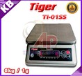 เครื่องชั่งดิจิตอลกันน้ำตั้งโต๊ะ 6Kg ความละเอียด 1g ยี่ห้อ TIGER รุ่น TW-01SS