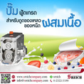 ปั๊มฟู้ดเกรดสำหรับดูดของเหลวของหนืดผสมชิ้นเนื้อ มาตรฐานยุโรป Food Processing Equipment