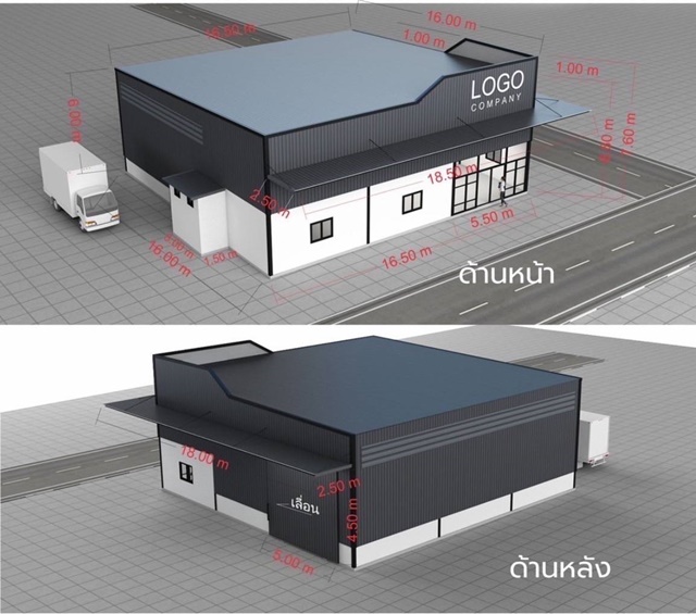  ลาดพร้าว 71 โกดังให้เช่า ขนาด 266 ตร.ม. 82ตรว. นาคนิวาส โชคชัย4  เป็นสำนักงานได้ 2น้ำ  6ล้อเข้าออกได้ 180 บาท-ตรม. รูปที่ 1