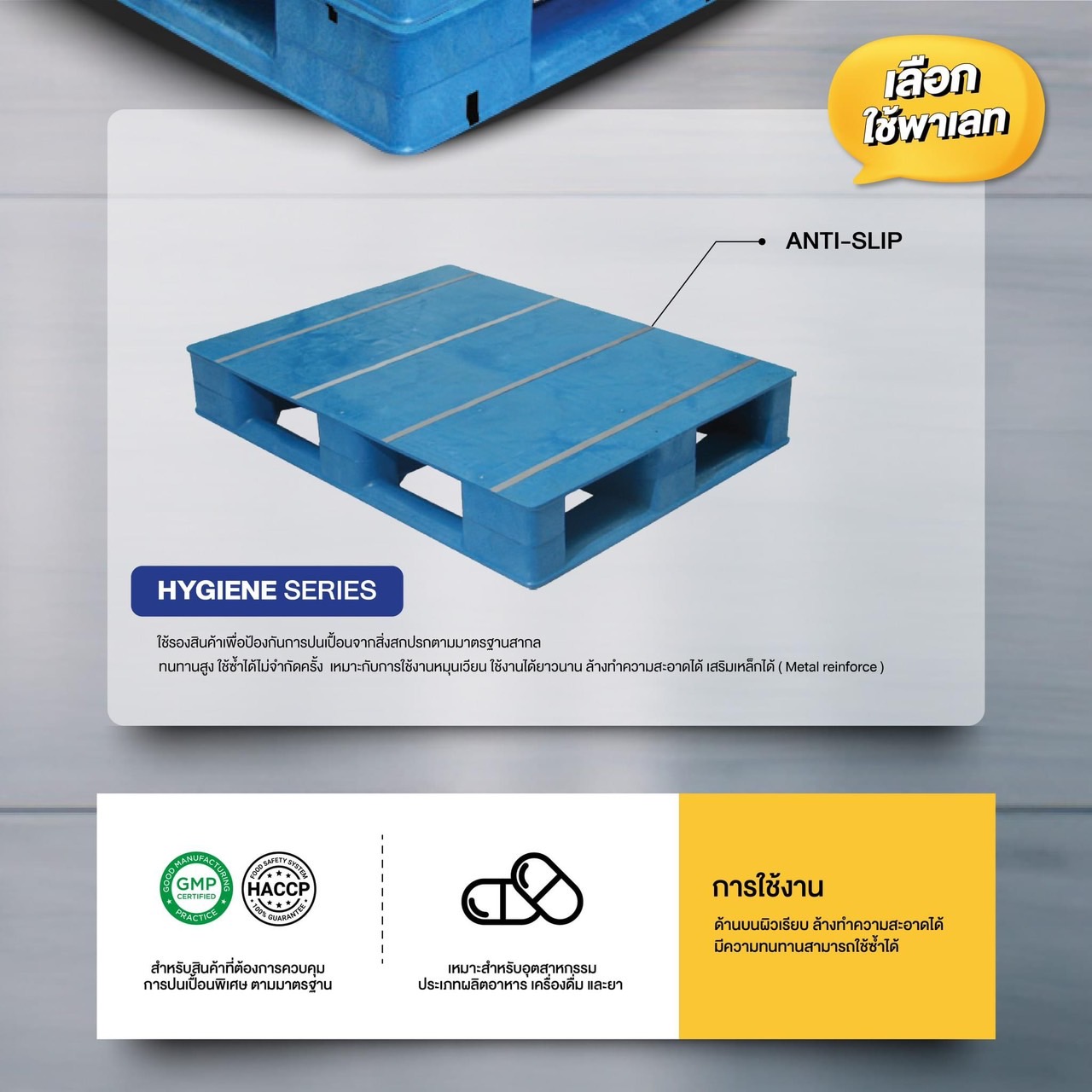 Plastic Pallet Hygiene series รูปที่ 1