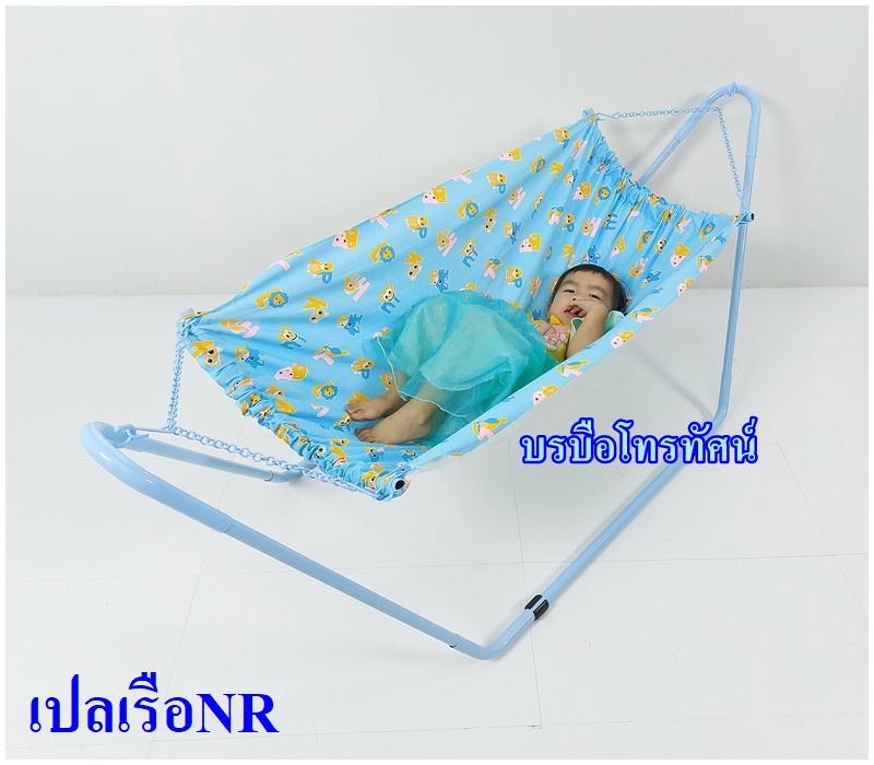 เปลเรือNR เปลไกว เปลนอนเด็กทารกแรกเกิดกันอาการนอนสะดุ้งผวา- รูปที่ 6