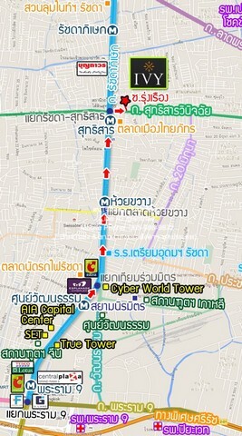 คอนโดฯ ไอวี่ รัชดา ขนาดพื้นที่ 67 SQ.METER 3500000 thb ใกล้ MRT สุทธิสาร ราคาคุ้มสุด รูปที่ 1