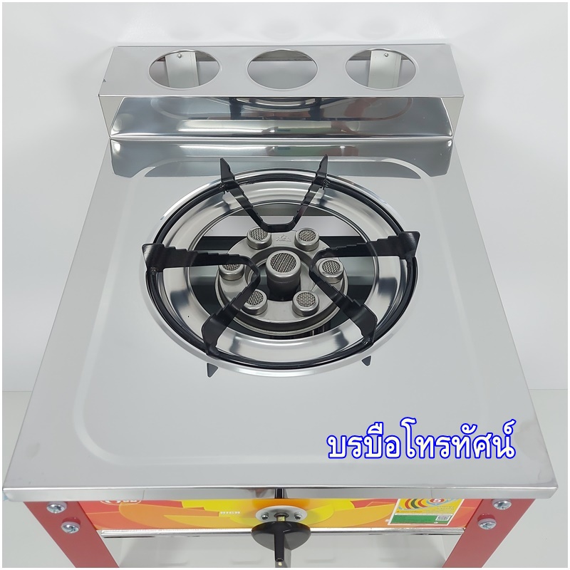 เตาแก๊สชั้นเดี่ยวขาสีหน้าสแตนเลส หัวเทอร์โบ UD-115.- รูปที่ 4
