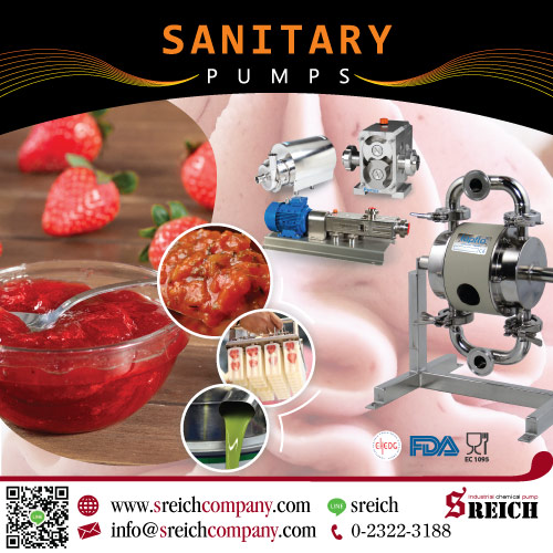 Sanitary Pump ปั๊มดับเบิ้ลไดอะแฟรมฟู้ดเกรด นำเข้าจากยุโรป รูปที่ 1