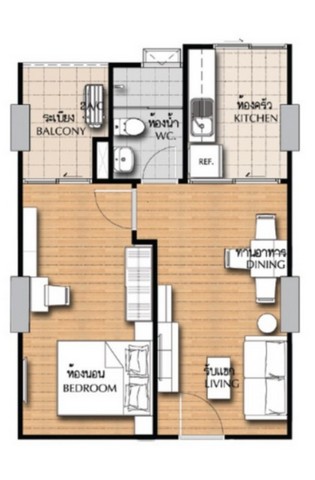 ID :  DSL-202.2 ขายด่วน condominium Supalai Vista Pak - Kred 1BR1น้ำ 47ตาราง.เมตร 2300000 THAI BAHT   ราคางาม รูปที่ 1