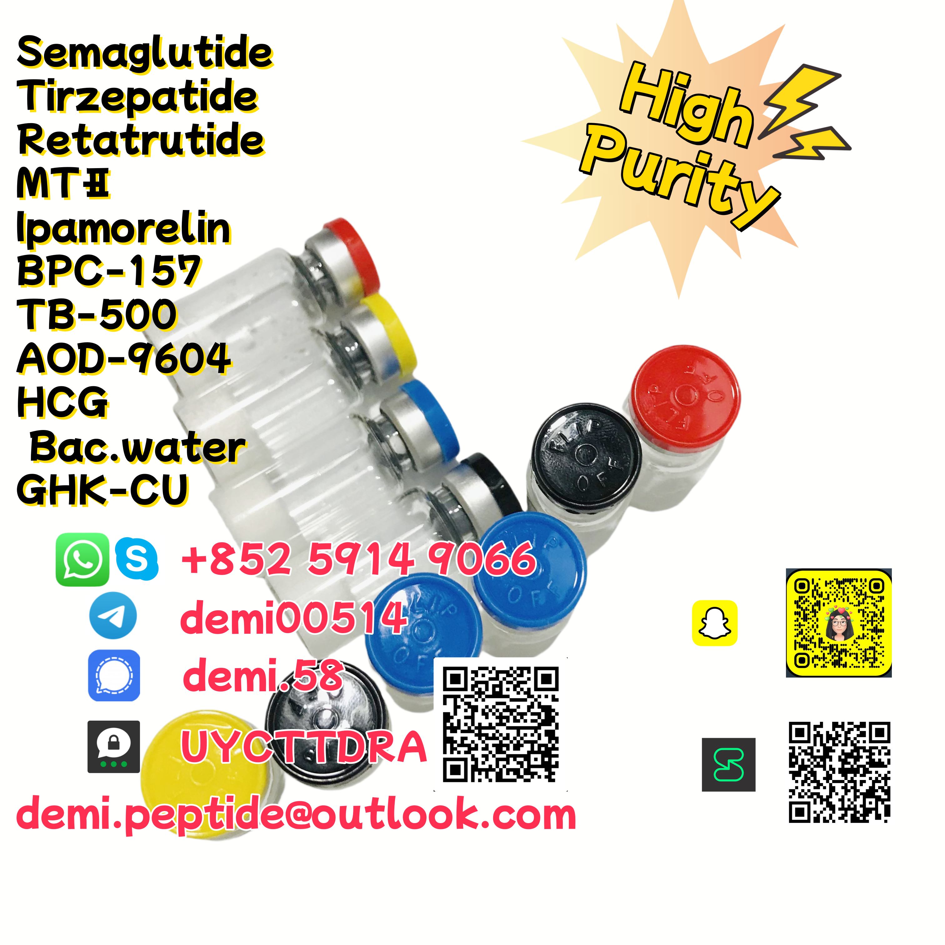 2mg 5mg 10mg peptide Palmitoyl Tripepitde-5 CAS. 623172-56-5  รูปที่ 4