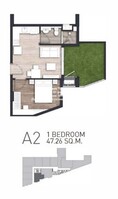 รหัส  DSL-630.A2 (3A-02) Sale คอนโด. Craft Ploenchit ใหญ่ 47 SQUARE METER 1BR1BR 8000000 thb ใกล้ รถไฟฟ้า BTS เพลินจิต โครตคุ้ม