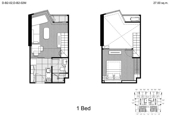 ขายดาวน์คอนโด KnightsBridge Space สุขุมวิท - พระราม 4 คอนโดห้อง LOFT ใกล้ BTS พระโขนง 250 เมตร จาก Origin ชั้น 22 มี 1 ห้องนอน รูปที่ 6