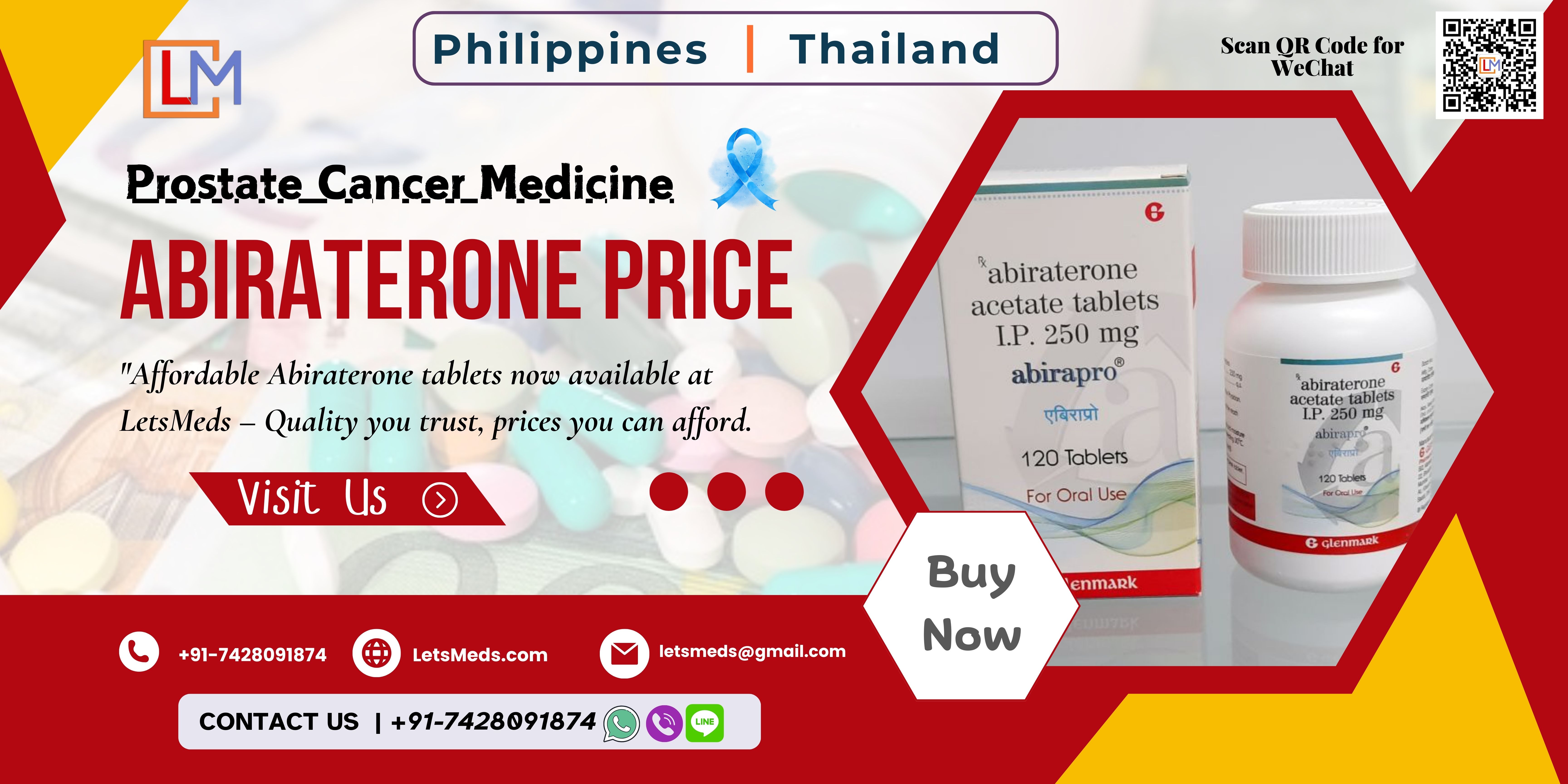 Affordable Abiraterone 250 mg Tablets in the Philippines: Available Through LetsMeds รูปที่ 1