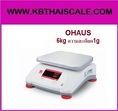 ตาชั่งดิจิตอล เครื่องชั่งดิจิตอล ตาชั่งกันน้ำ 6kg ความละเอียด 1g ยี่ห้อ OHAUS รุ่น V22PWE3T 