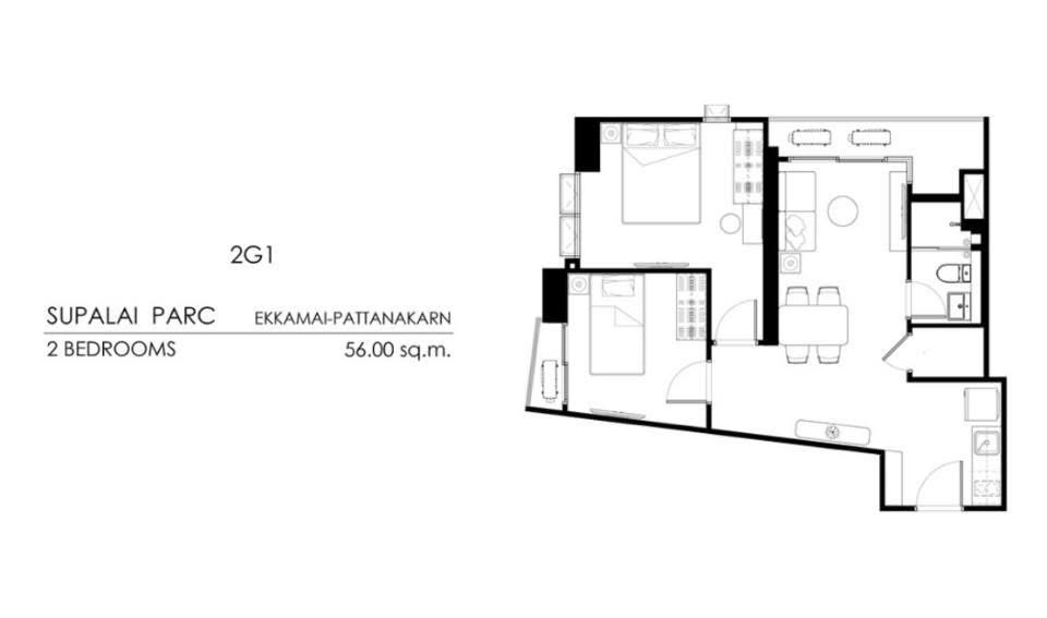 BS923 Rare item ปล่อยดาวน์ Supalai Parc Ekkamai-Pattanakarn  ขายดาวน์ รูปที่ 1