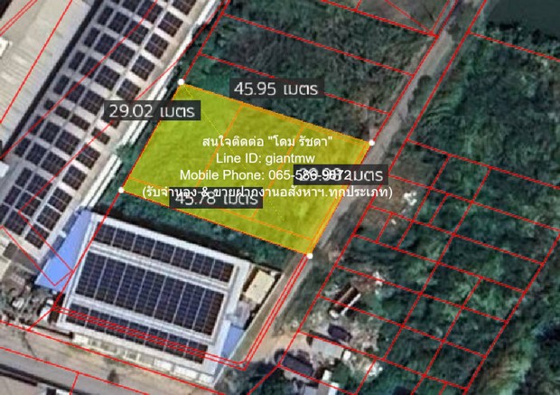 ขายที่ดินเปล่า ราคาดี (สี่เหลี่ยมผืนผ้า) ผังสีเหลือง ซ.อ่อนนุช 80 แยก 5 (360 ตร.ว.) ราคา 10,942,500 บาท รูปที่ 1