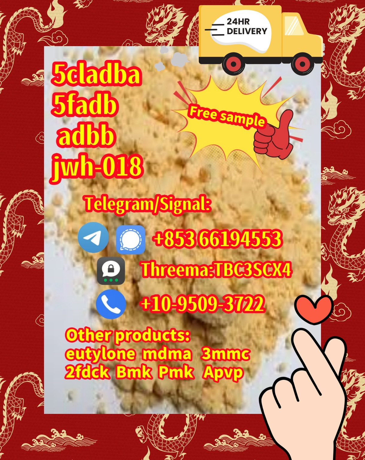 raw material ,+85366194553,5cladba,adbb,eutylone,mdma,2fdck,Aprazolam รูปที่ 1