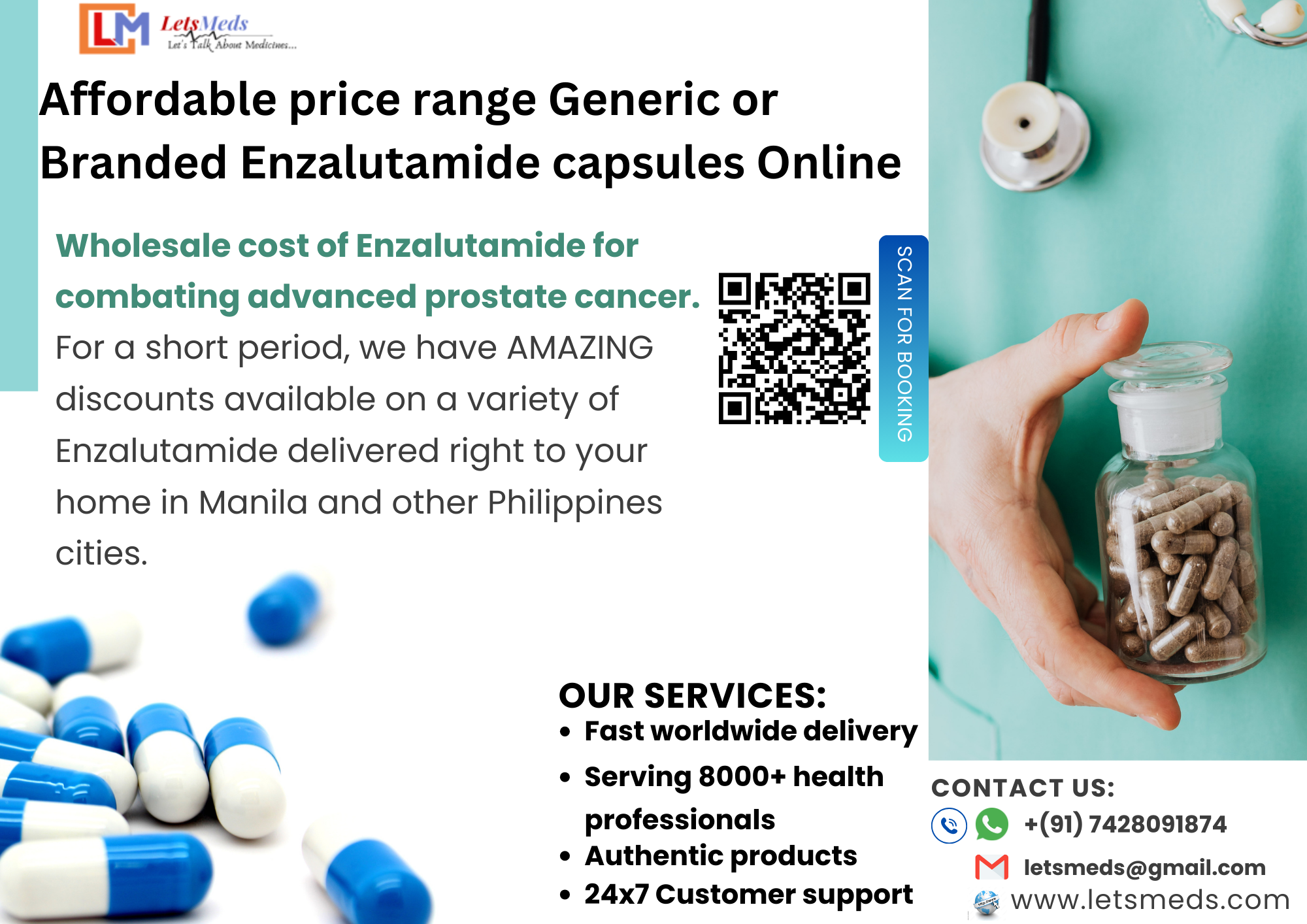 generic and branded Enzalutamide Capsules รูปที่ 1