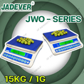 ตาชั่ง เครื่องชั่งตั้งโต๊ะ 15 กิโลกรัม อ่านค่าความละเอียด 1 กรัม ยี่ห้อ JADEVER รุ่น JWO-SERIES