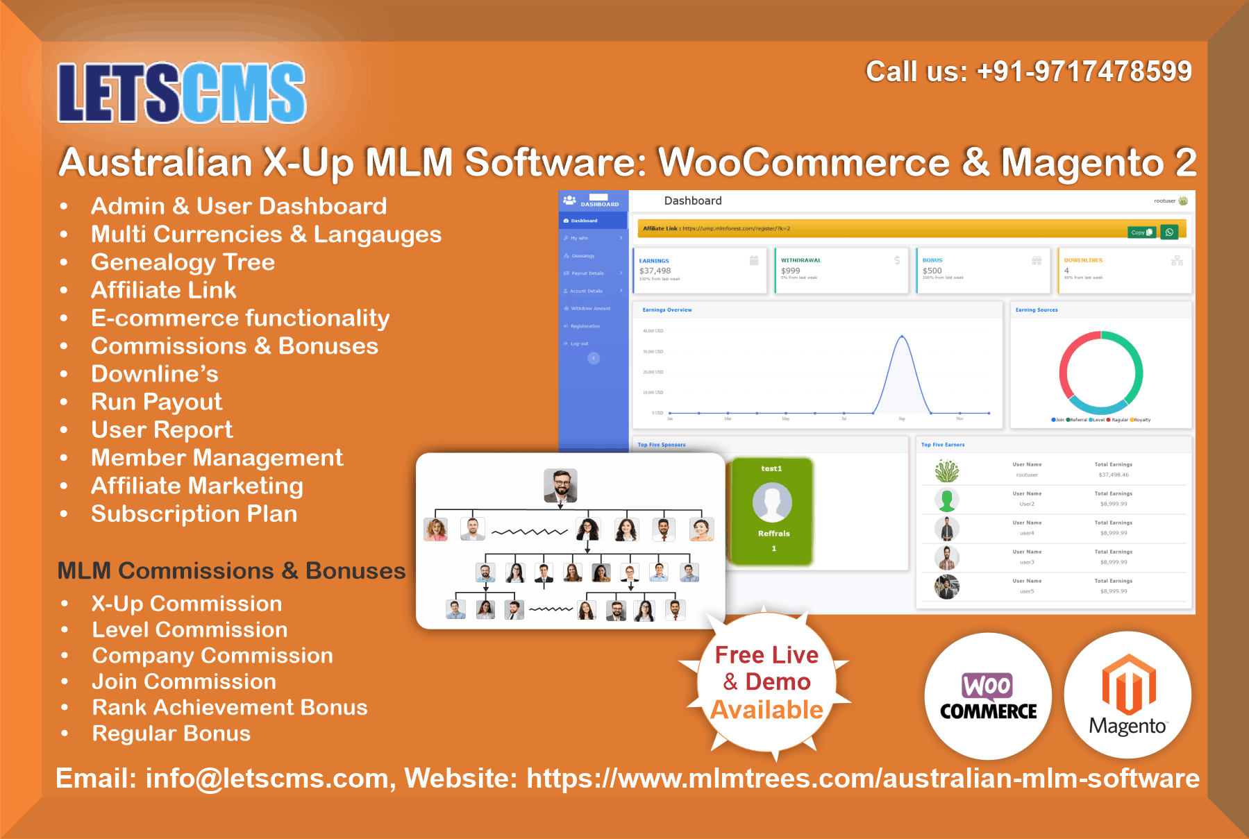 Australian X-Up MLM Software with WooCommerce and Magento 2 รูปที่ 1