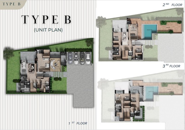 ขายบ้านเดี่ยว 3 ชั้น พร้อมสระว่ายน้ำ ฮาร์โมนี่ ฮิลล์ วิลล่า ห้วยใหญ่ พัทยา (BO8) ขนาด 172.3 ตรว. มีเฟอร์นิเจอร์และลิฟต์ รูปที่ 1