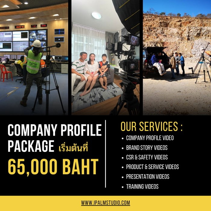 บริการจัดทำวิดีโอแนะนำบริษัท และวิดีโอพรีเซนเทชัน โดย ปาล์ม สตูดิโอ | We offer Video Company Profile & Video Presentation production services. รูปที่ 1