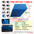 BIO MEDIA FULLTECH จำหน่าย FT-M09 (H-80)TUBE SETTLER / LAMELLA ตัวกรองแบบท่อตะกอน