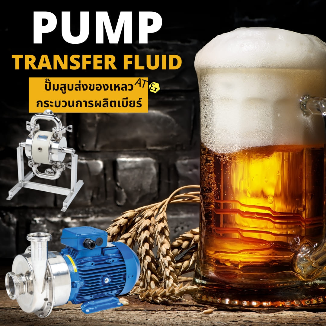 ปั๊มอาหาร ปั๊มอุตสาหกรรมอาหาร Food pump สำหรับสูบส่งของเหลวงานสุขอนามัย รูปที่ 1