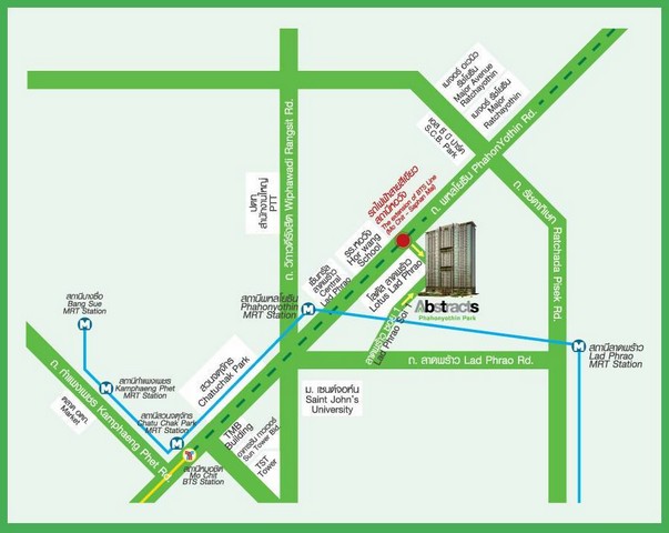 ขายคอนโด Abstracts Phahonyothin Park 38 ตร.ม. ชั้น 10 ตึก A มำเลตรงข้ามเซ็นทรัลลาดพร้าว รูปที่ 1